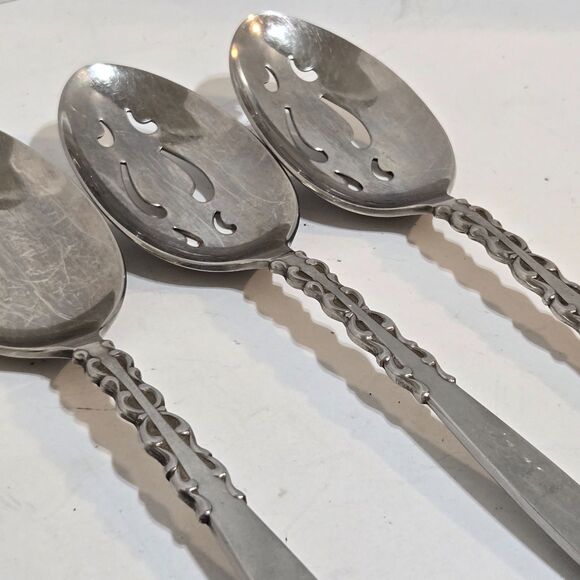 International Lyon Stainless Steel ALHAMBRA 9 Piece Serve Set Ladle Fork Spoons - Picture 4 of 7